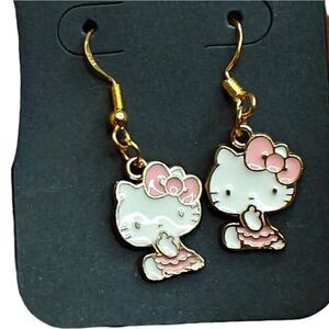 Kawaii Hello Kitty Charm Dangle Earrings